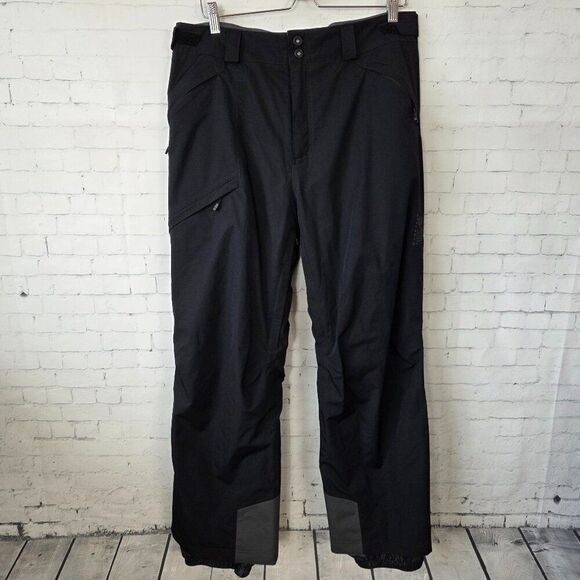Mountain Hardwear Mens Snow Pants Size L Black Recco Technology Snowboarding Ski - Picture 1 of 11